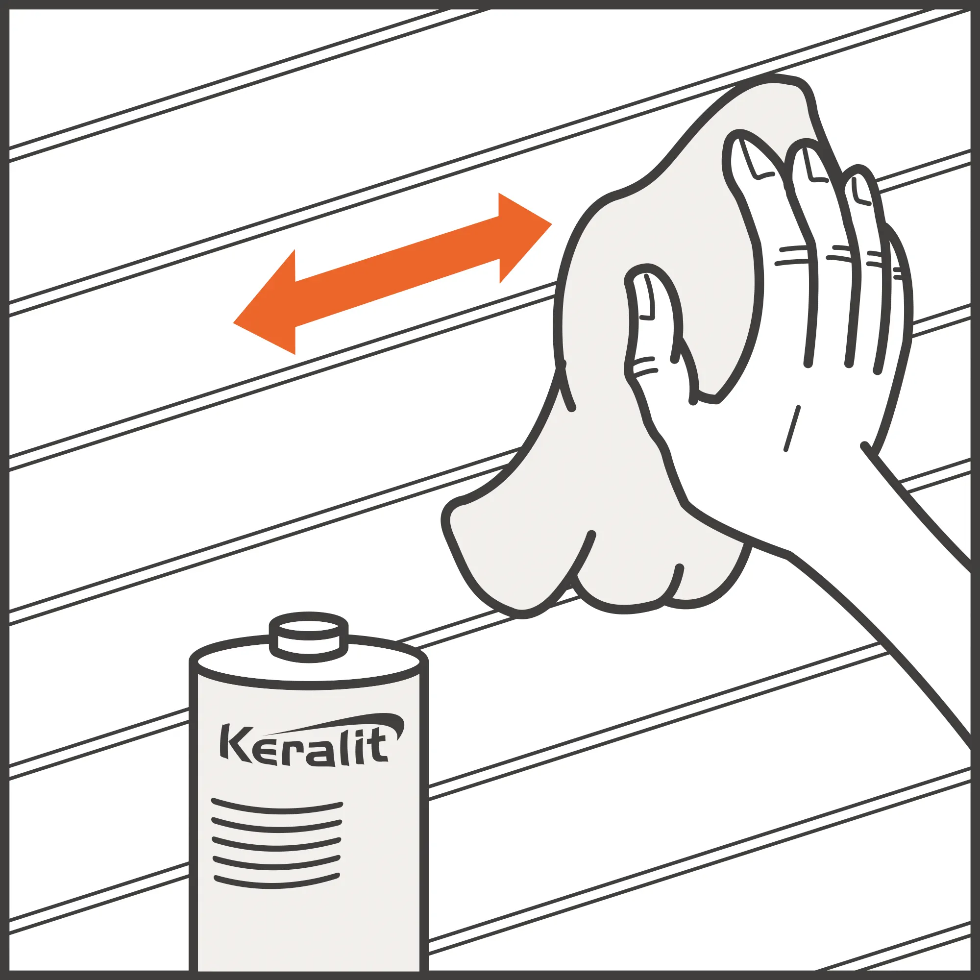 Keralit reinigen stap 5